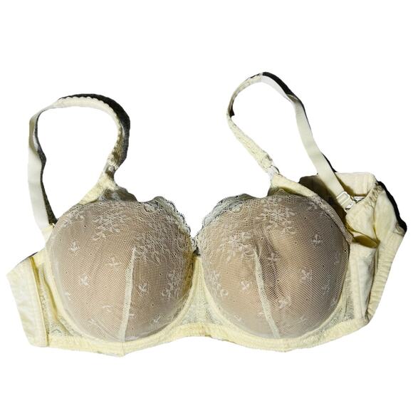 LE MYSTERE IVORY LACE NURSING BRA 36DD 36E - Picture 1 of 8